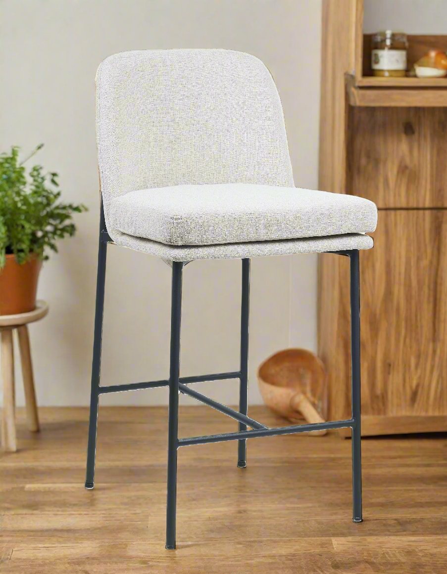 Tamarie Chenille Counter Stool Set Of 2