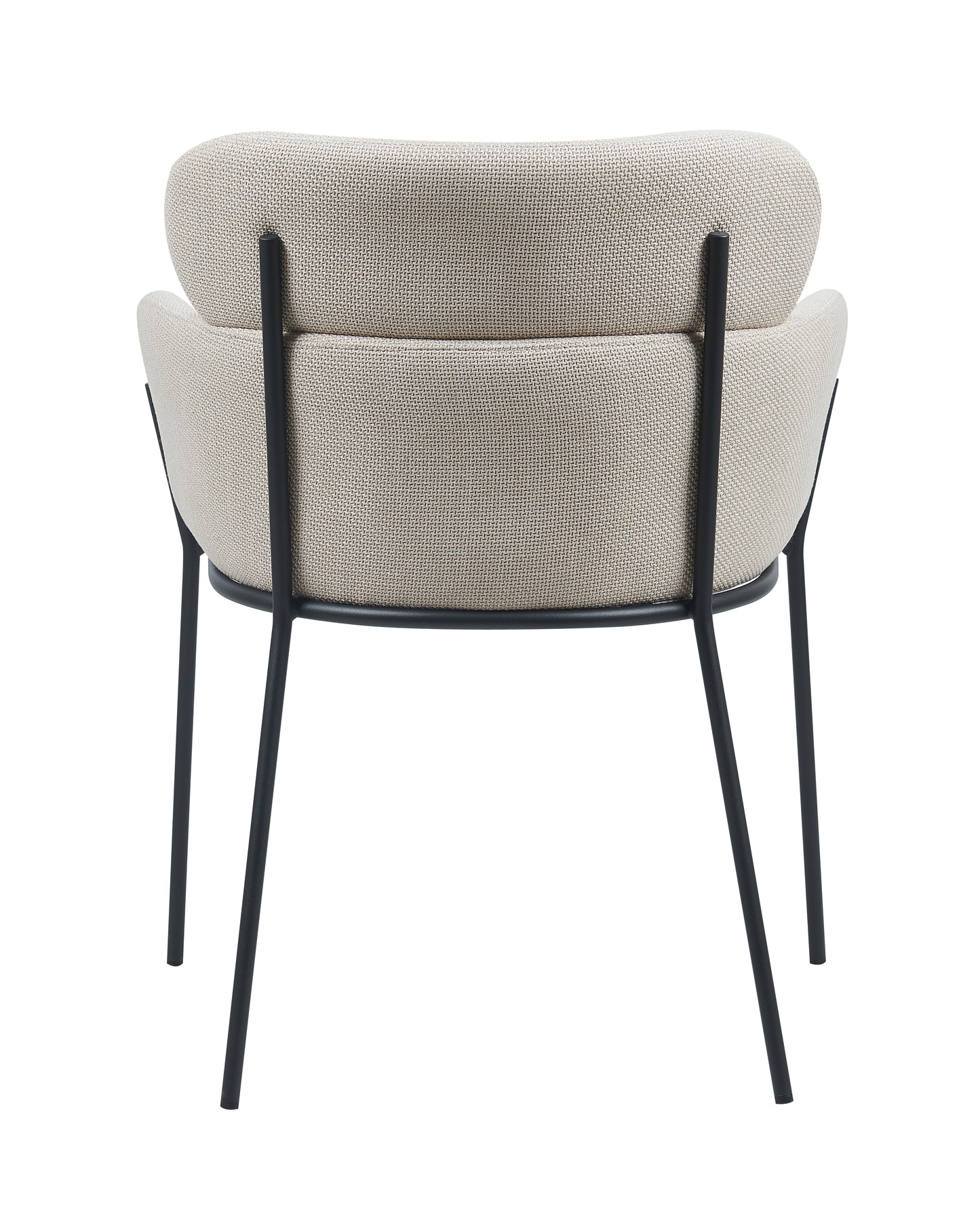 Azalea Upholstered Cream Performance Fabric Dining Chair Set of 2