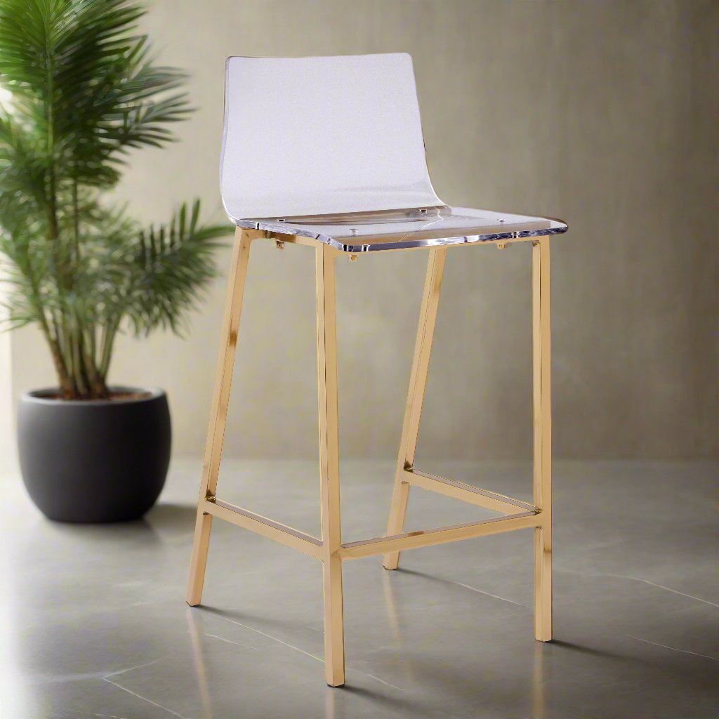 Pinchon Counter Stool with Metal Frame Set of 2