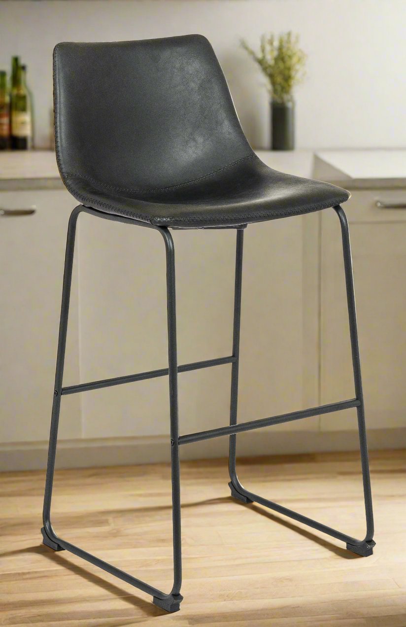 Black Mulder 29.5" Counter Bar Stool (Set of 2)