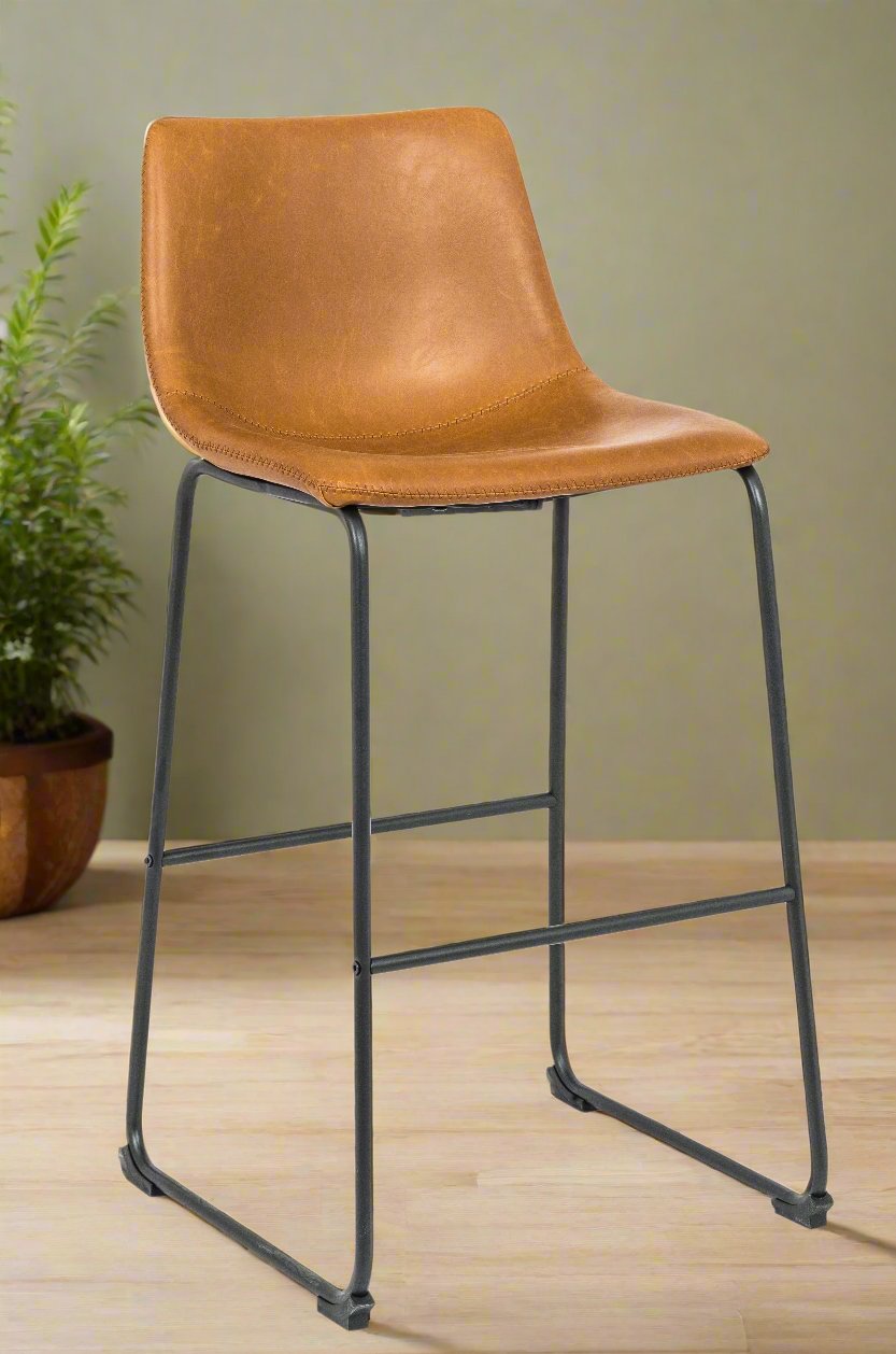 Tan Mulder 29.5" Counter Bar Stool (Set of 2)