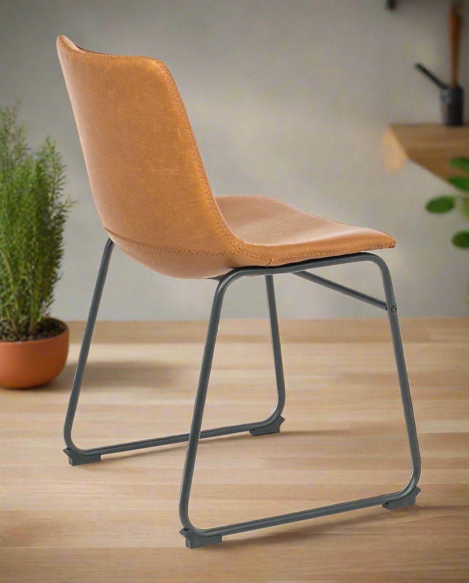 Bailey Upholstered Side Chair Tan (Set of 2)