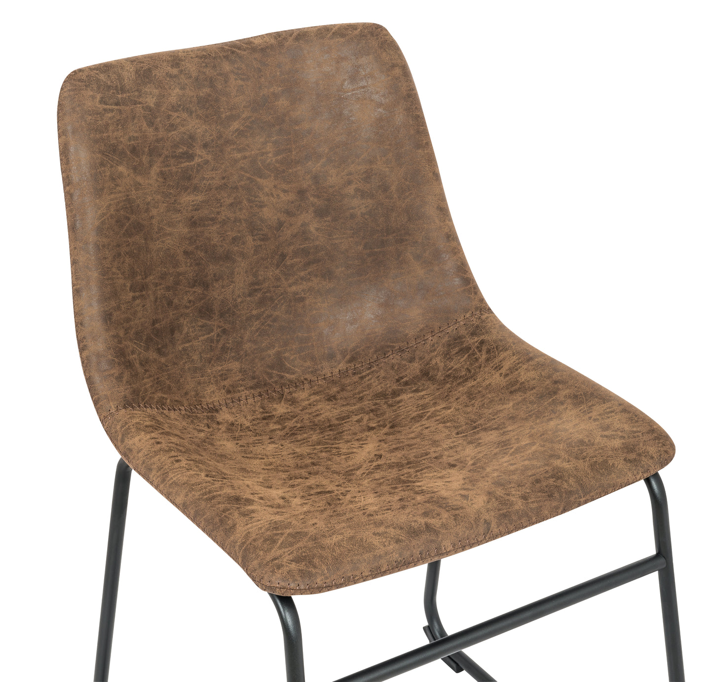 Bailey Upholstered Side Chair Brown (Set of 2)