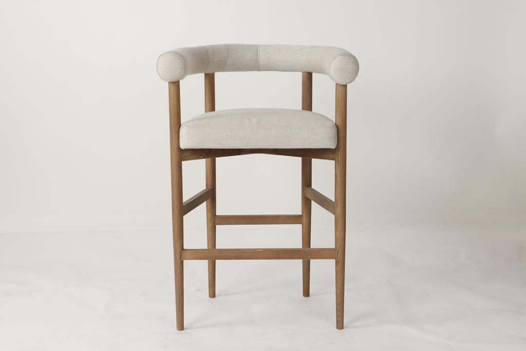 Inuve  Curved Counter Stool Beige