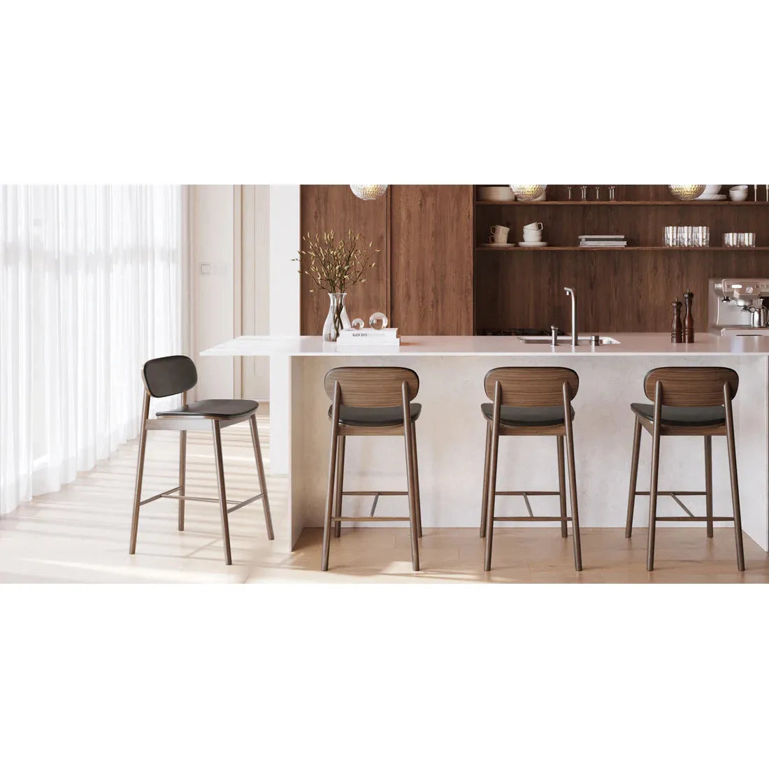 Leather Bar Stool