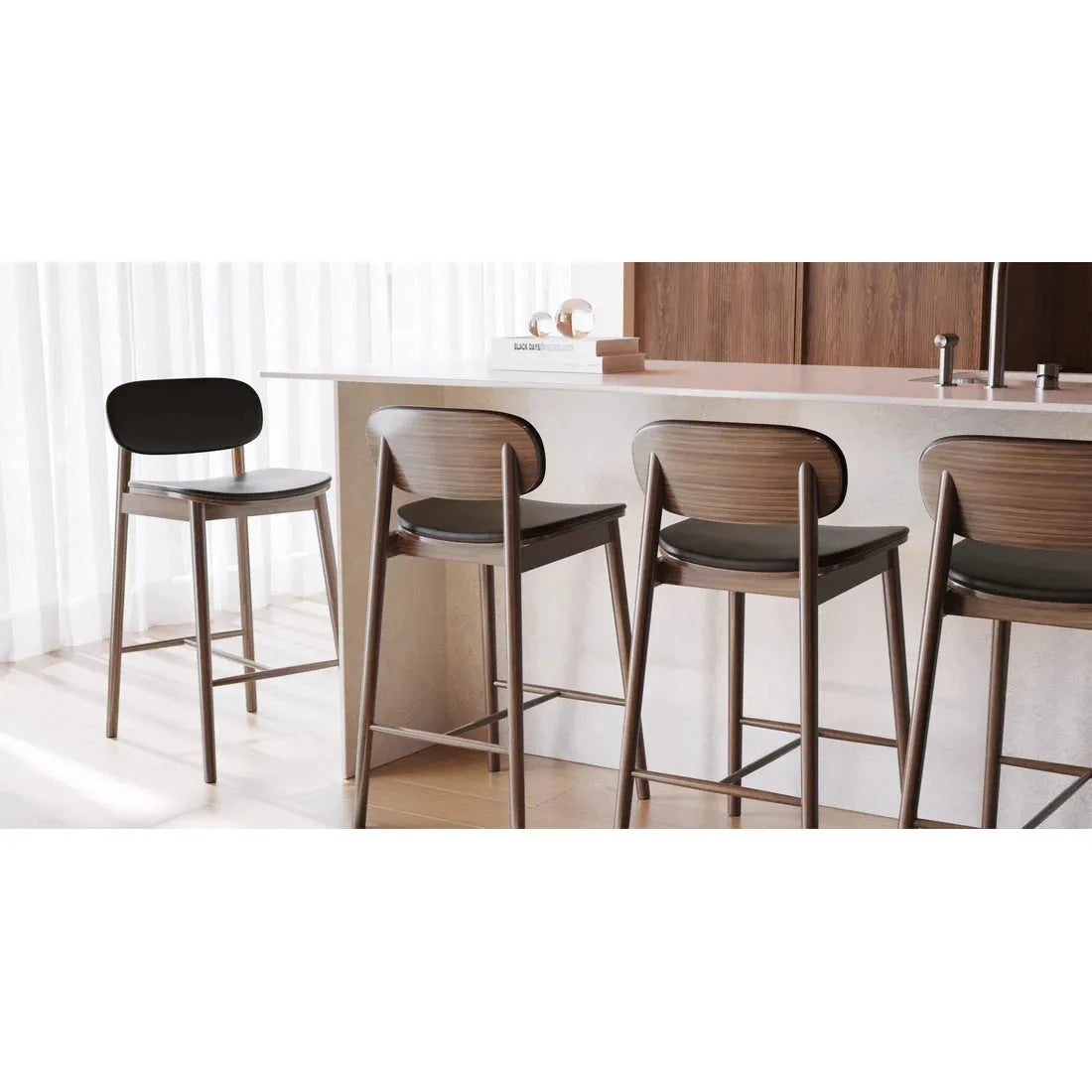 Leather Bar Stool