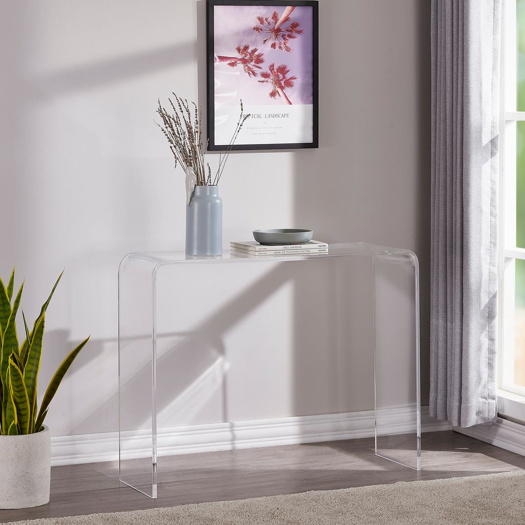 Otranto Acrylic Waterfall Console Table