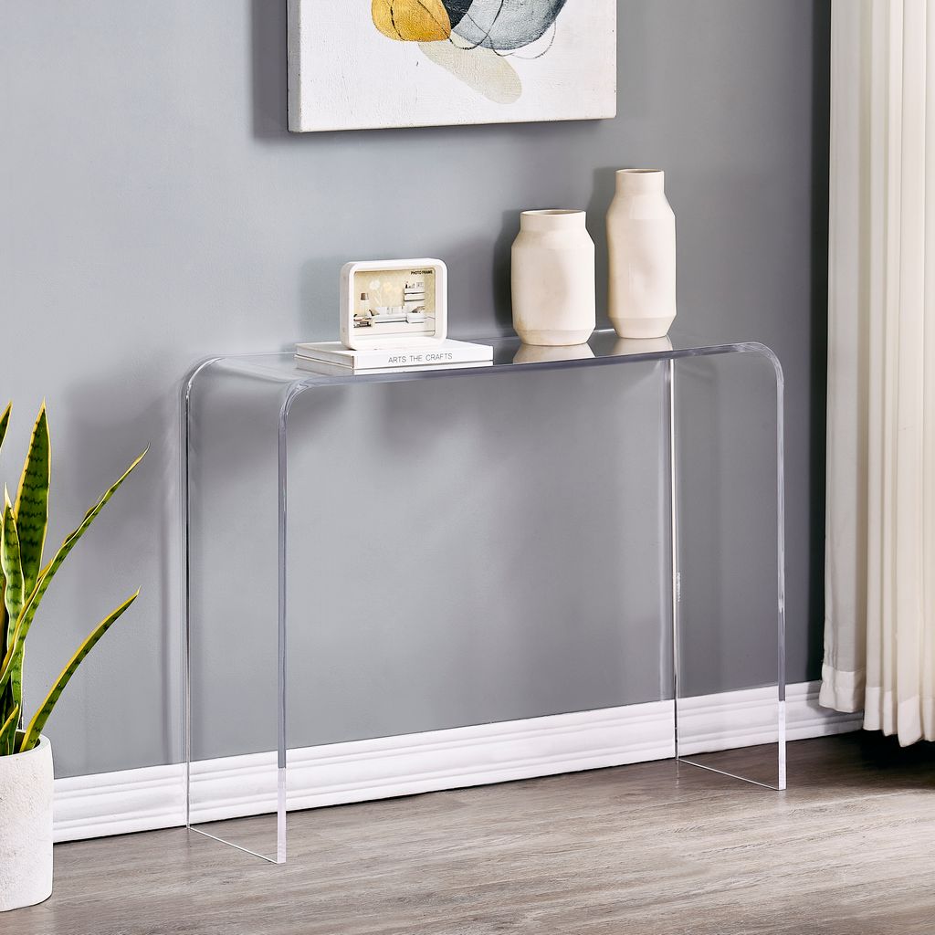 Otranto Acrylic Waterfall Console Table